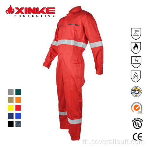 Workc Coverall กันน้ำผ้าฝ้าย 100% Frc